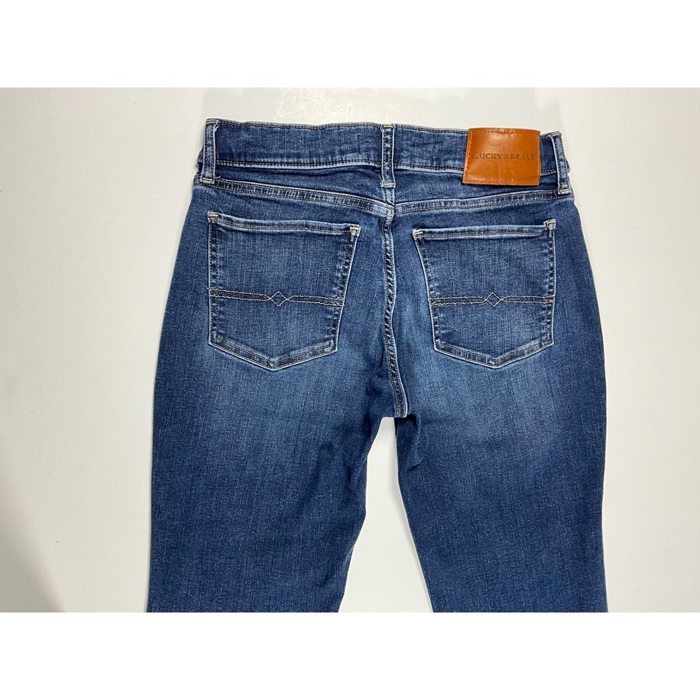 Lucky Brand Sweet Mid Rise Bootcut Jeans Dark Wash Denim Blue Womens Size 6/28R - Picture 12 of 16
